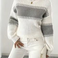 Women’s Colour-Block Striped Sweater