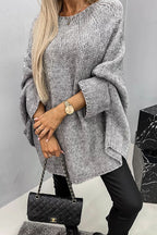 Women’s Elegant Crewneck Pullover - Soft and Refined