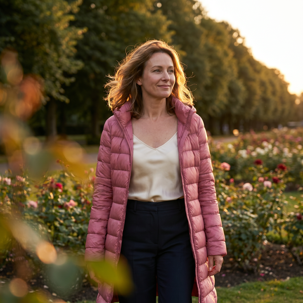 Midi Padded Coat with Hood