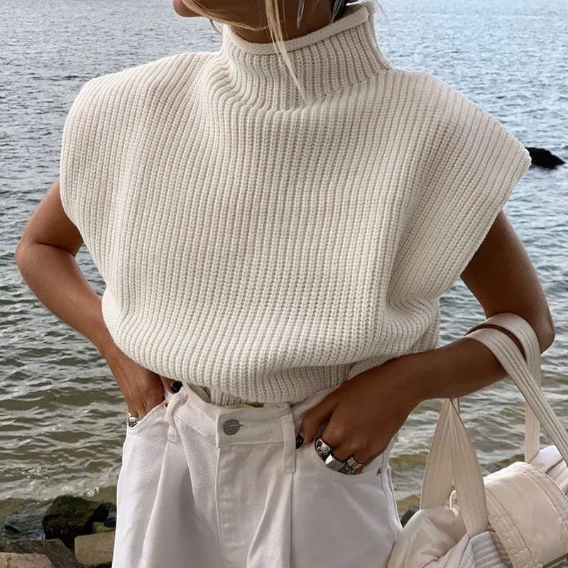 Women’s High Neck Short Sleeve Top – Lightweight Casual T-Shirt