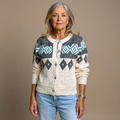 Women’s Vintage Icelandic Cardigan - Soft and Warm