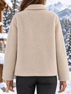 Oversized Sherpa Jacket - Warm and Elegant