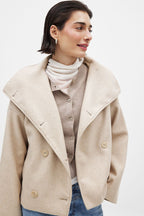 Laudomia Oversized Double-Breasted Coat - Chic and Structured