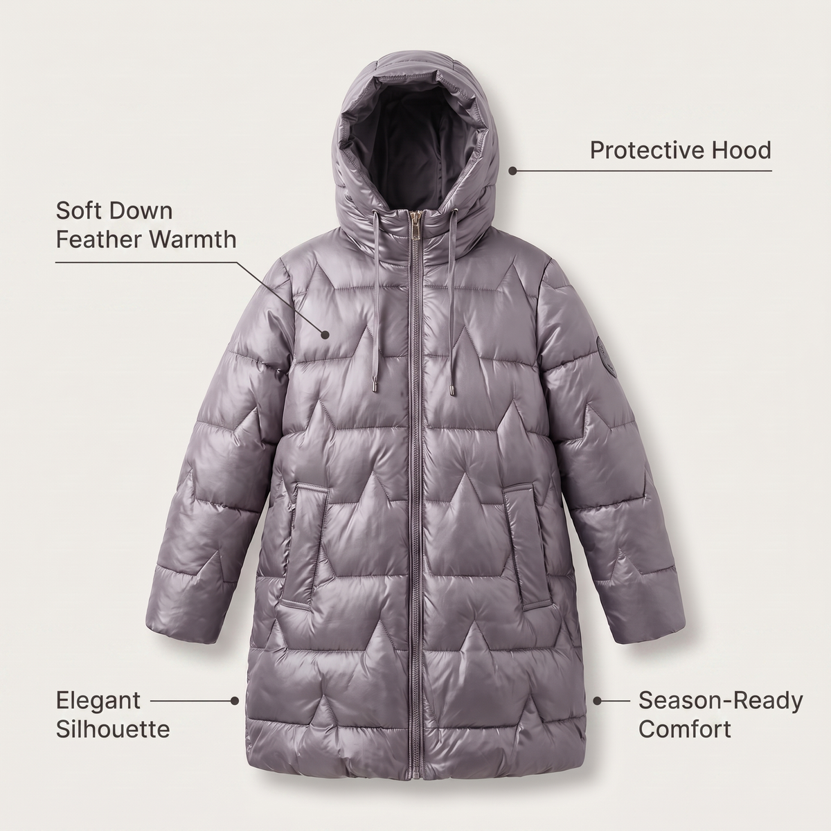 Women’s Statement Overcoat - Chic and Warm