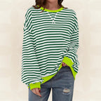 Juliana Striped Relaxed Sweater - Easy and Light