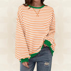 Juliana Striped Relaxed Sweater - Easy and Light