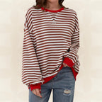 Juliana Striped Relaxed Sweater - Easy and Light