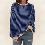 Juliana Striped Relaxed Sweater - Easy and Light