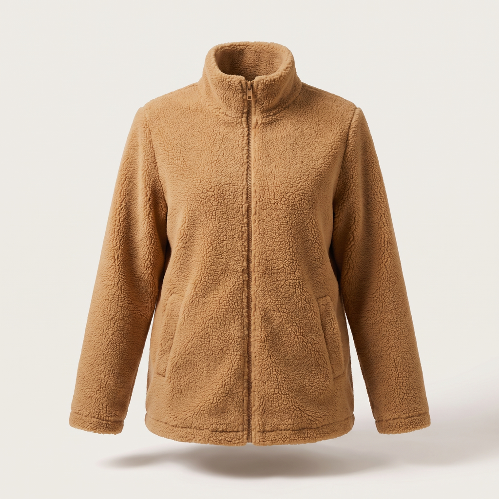 Women’s Lambswool-Look Jacket - Warm and Elegant